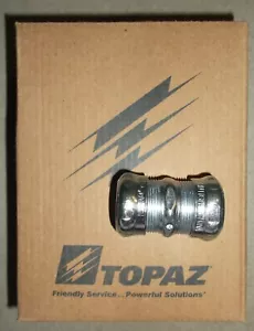 TOPAZ 662SRT 3/4 INCH EMT COUPLINGS COMPRESSION TYPE BOX OF 25 ELECTRICAL NEW - Picture 1 of 6