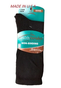 COPPER SOLE® ZONE SCHWARZE CREW-SOCKEN FÜR DIABETIKER "MADE IN USA" - Bild 1 von 7