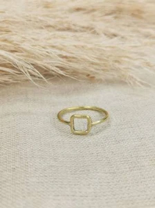 Quadrat Ring, Stapelring, Minimalistischer Ring, Geometrischer Ring, Ring quadra - Bild 1 von 5