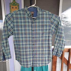 Men's Schmidt Workwear plaid LS Shirt Large - Picture 1 of 4