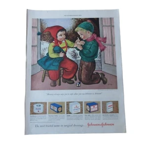 Curita Johnson & Johnson 1950/Fuerza Aérea de los Estados Unidos - Anuncio impreso vintage - Imagen 1 de 5