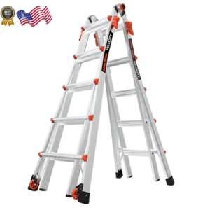 Little Giant Model 22 Aluminum Multi-Use Ladder Type 1A - 300 lbs. Rated NEW - Picture 1 of 12