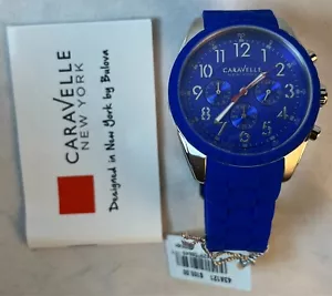 Reloj Caravelle Hombre Cronógrafo Pantalla Analógica Cuarzo Azul 52 mm 43A121 - Imagen 1 de 14