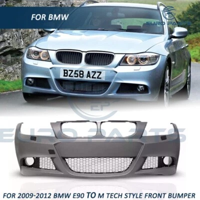 Комплект переднего бампера для 09–12 BMW E90 3-Series 325I 328I 335I стиль M-Tech - Изображение 1 из 4