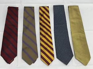 Brooks Brothers Men's Tie Necktie Mixed Lot of 5 Classic Ties 100% Silk Makers - Picture 1 of 13