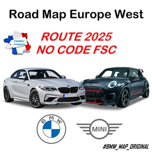ORIGINAL Mise à jour GPS Road Map BMW - MINI - Europe WEST ROUTE 2025 NO FSC - Zdjęcie 1 z 1