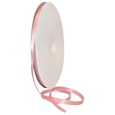 08806/00-150 Cinta de satén de doble cara 1/4" X 100 YD cinta rosa para envoltura de regalo... Foto 1 de 4
