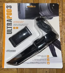 PEDCO Ultrapod-3 Small Handheld Travel Tripod for Camera or Phone, Black. (C) - Picture 1 of 2
