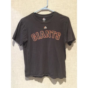 Madison Bumgarner 40 San Francisco Giants Majestic Boys T-Shirt Black L 14/16 - Picture 1 of 7