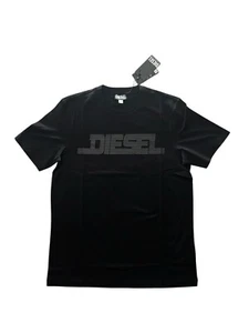 Camiseta Diesel T-Just Maglietta NUEVA CON ETIQUETAS $80 Negra Talla XL - Imagen 1 de 4