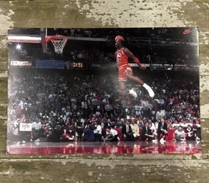 Vintage Michael Jordan #23 Free Throw Line Dunk Store Display Nike Sign 1992 - Picture 1 of 7