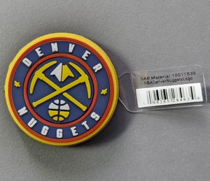 New Genuine Original Crocs NBA Denver Nuggets Logo Shoe Charm Jibbitz - Picture 1 of 2