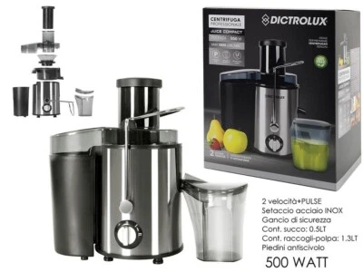 CENTRIFUGA ESTRATTORE DI SUCCO PER FRUTTA E VERDURA LAME IN ACCIAIO 500W - Immagine 1 di 4