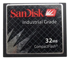 SanDisk 32MB CompctFlash CF Card Industrial Grade SDCFB-32 201 80 100% Genuine - Picture 1 of 3