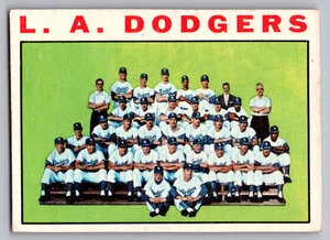1964 TOPPS #531 LOS ANGELES DODGERS TEAM CARD W/SANDY KOUFAX & DON DRYSDALE - Picture 1 of 3