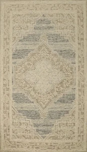 Sophisticated Patterns Area Rug 5x8 Hand-Tufted Earthy Tone Geometric Oriental - Picture 1 of 9