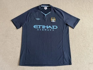 Manchester City 2010/2011 Umbro Away Football Shirt Size 46 XL - Picture 1 of 18