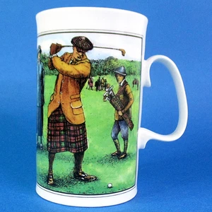 Golf Coffee Mug - Dunoon  - Fine Bone China - Made in Scotland - Golfer - Picture 1 of 5