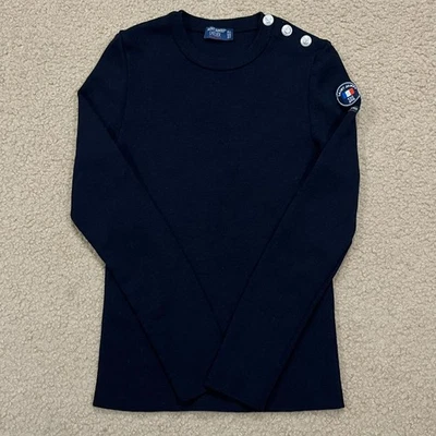 Suéter de lana azul Saint James L'atelier para mujer talla XS Foto 1 de 4