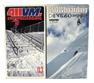 Transworld Snowboarding Video Magazine #2 & 411 Snowboarding #3 VHS Tape Bundle - Picture 1 of 7