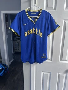 Seattle Mariners Julio Rodriguez #44 City Connect Jersey Womens Large Nike - Picture 1 of 6
