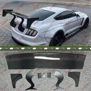 Fit Ford Mustang 2015-23 Kits Gloss/Forged Carbon/Carbon Fiber Rear Spoiler Wing - Picture 1 of 38