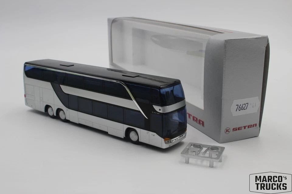 AWM Setra S 431 DT touring coach silver "Setra" 76627 1:87 /AWN90 - Image 1 of 1