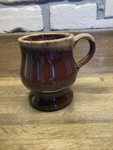 Vintage McCoy Brown Dip Pedestal Mug - Picture 1 of 4