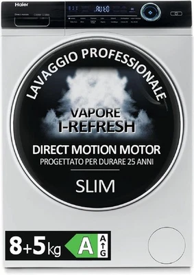 Haier HWD80B14979 I-Pro Series 7 Lavasciuga slim cm. 60 - profondità cm. 55 - la - Immagine 1 di 4