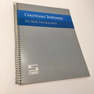 Rare Vtg 1980 Courtroom Testimony For Skill Development STENOGRAPH Catalog 190 - Imagen 1 de 18
