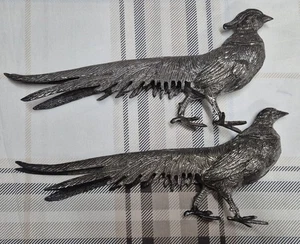 Male & Female Metal Pheasant Figurines (Used) - Picture 1 of 10
