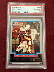 Sean Taylor 2004 Bowman Rookie Card RC PSA 10 Gem Mt - Bild 1 von 2