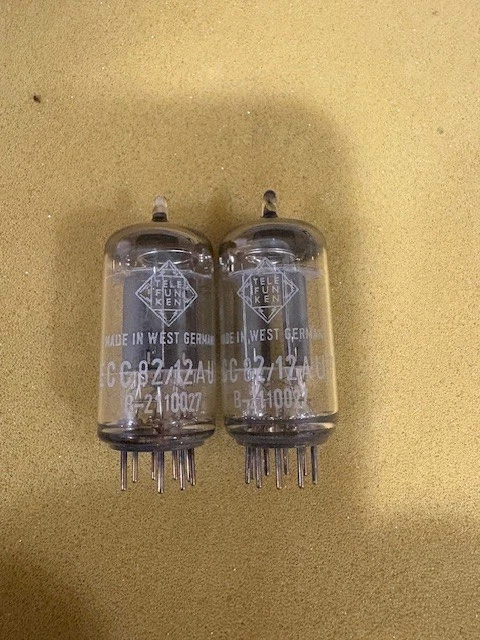 telefunken 12au7 ecc82 スムースプレート telefunken 12au7 ecc82