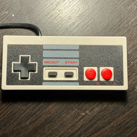 Nintendo NES Wired USB Controller Gray/Black/Red D-Pad Plastic