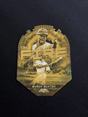 2022 Topps Fire En Fuego Gold Minted Byron Buxton #EF-27 - Image 1 of 2
