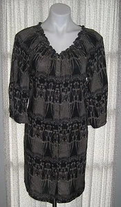 BANANA REPUBLIC Rayon Navy Button-Down Dress - Size 2 - Picture 1 of 5