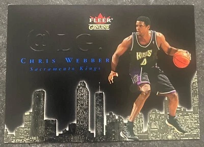 2001-02 Fleer Genuine @LG Chris Webber #6 HOF NICE CARD! - Image 1 of 2