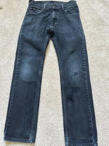 Levis Jeans Boys Style 511 Skinny 5 Pocket Size 14 27x27 One Repair Dark Wash - Picture 1 of 11