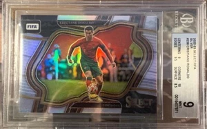 2022-23 Panini Select P/L Cristiano Ronaldo Field Level Silver Prizm #238 BGS 9 - Foto 1 di 4