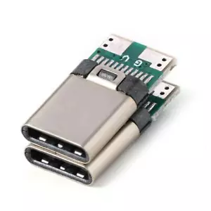 6x USB 3.1 tipo C maschio saldatura fai da te connettore spina cavo scheda PC collegato - Foto 1 di 6
