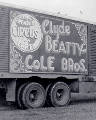 USA CIRCUS CLYDE BEATTY-COLE Bros. on Tour * Rares Lot mit 12 privaten 50s Fotos - Bild 1 von 4