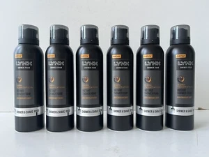 Lynx Dark Temptation Shower & Shave Foam 200ml Dark Chocolate Scent x 6 Free P+P - Picture 1 of 2