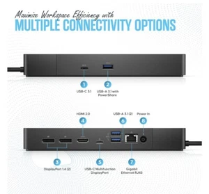 Dell WD19 USB Type-C Docking Station with 130W AC Adapter - Picture 1 of 3