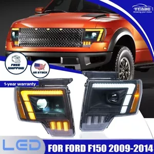 Full LED Sequential Headlight For Ford F150 F-150 2009-2014 Projector Front Lamp - Bild 1 von 19