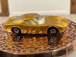 Matchbox Superfast Rare Lamborghini GOLD Miura Series #33 (loose) - Picture 1 of 3