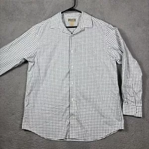 Duluth Trading Co. Classic Windowpane Check Button-Down Shirt Long Sleeve Mens L - Picture 1 of 5