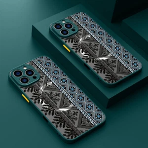 For iPhone 16 15 14 13 Pro Max 12 Mini 11 7 8 Magsafe Acrylic Pattern Case Cover - Picture 1 of 22