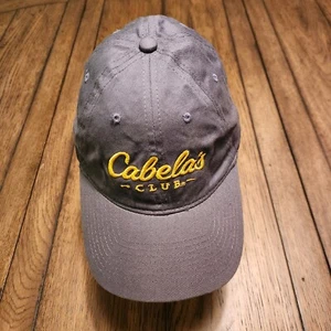 Cabelas Club Fishing Trucker Hiking Sports Matt Damon Gray Adj. Hat - Picture 1 of 6