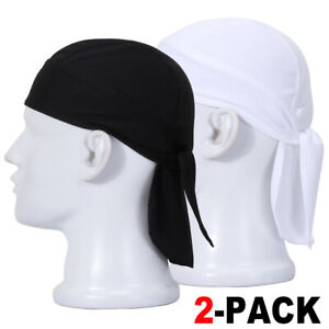 Sports Beanie Hat Durag Skull Cap Running Doo Do Rag Hat Head Scarf Wrap Cover
