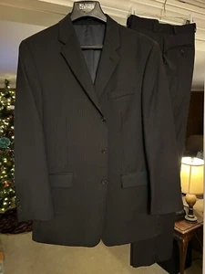 Calvin Klein WoolMark 2-Piece Suit, Gray, Men's - Picture 1 of 5